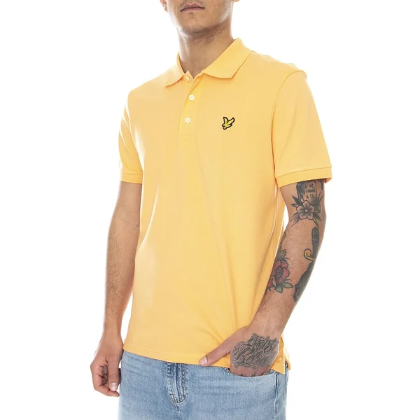 Lyle and Scott Short Sleeved Polo T Shirt Orange