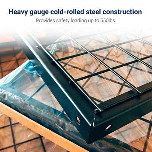 Fleximounts GR38 3x8 Foot Adjustable Overhead Garage Storage Ceiling Rack - White