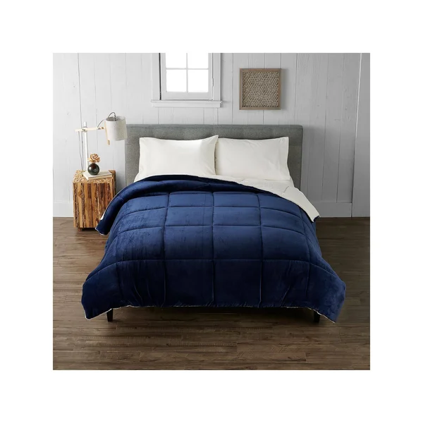 Cuddl Duds Cozy Soft Comforter - Blue, King