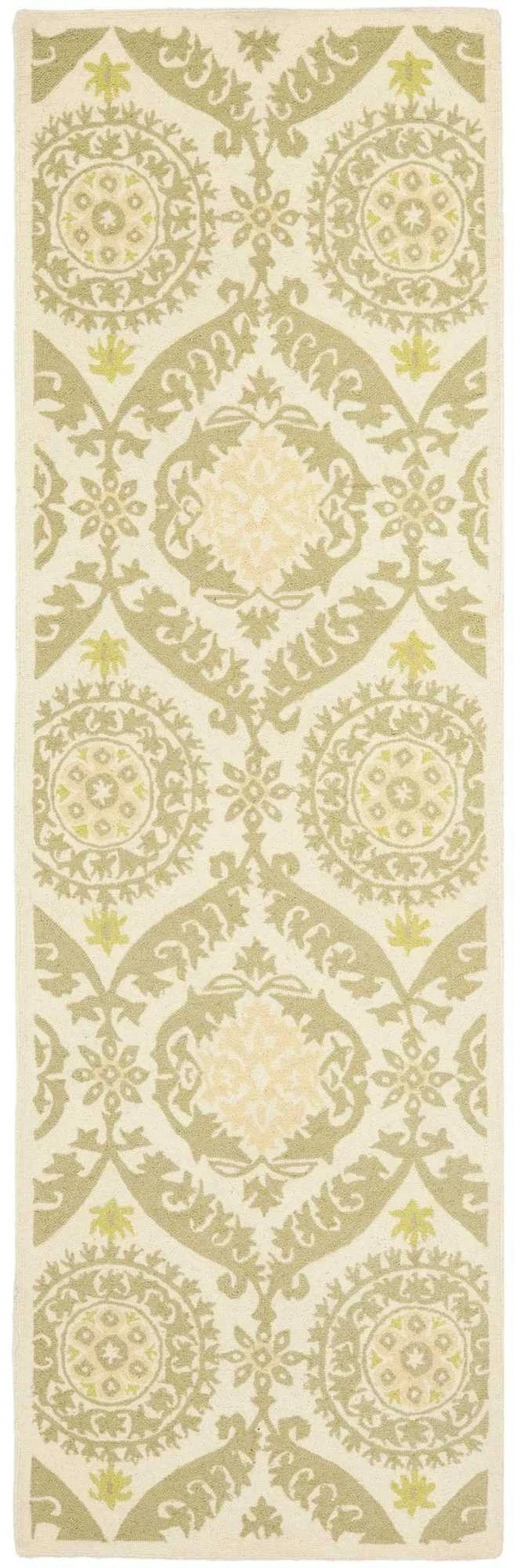 Safavieh Chelsea HK356C 7&6x22 x 9&6x22 Oval Beige - Green Rug