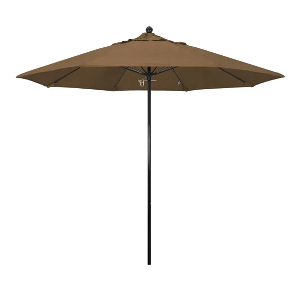California Umbrella 9 ft. Patio Umbrella in Woven Sesame Fabric