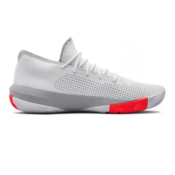 Under Armour Men's SC 3ZERO III Basketball Shoes, White - Size 13.0