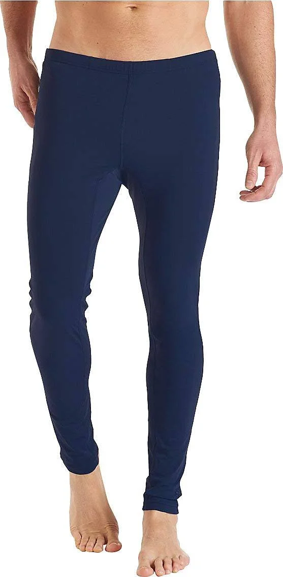 Coolibar Men's Deep Water Swim Tights - Sun Protective Clothing for Men, Blue, Large
