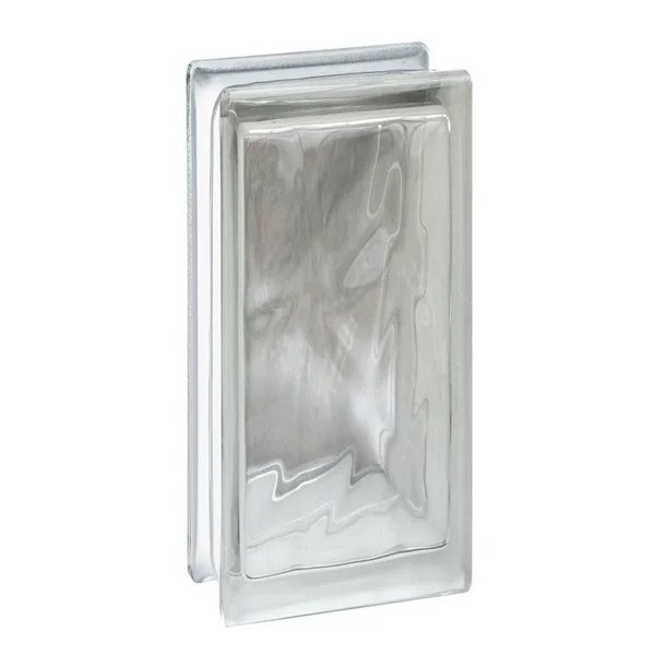 Clearly Secure Nubio 3.75 in. x 7.75 in. x 3.12 in. Wave Pattern Glass Block (10-Pack) GBV483