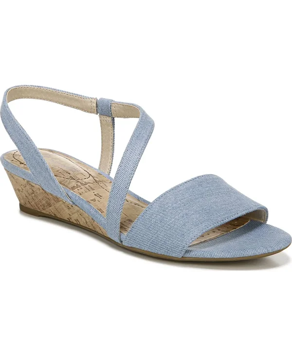 Women's LifeStride Yasmine Wedge Sandal - Light Blue - Size 11