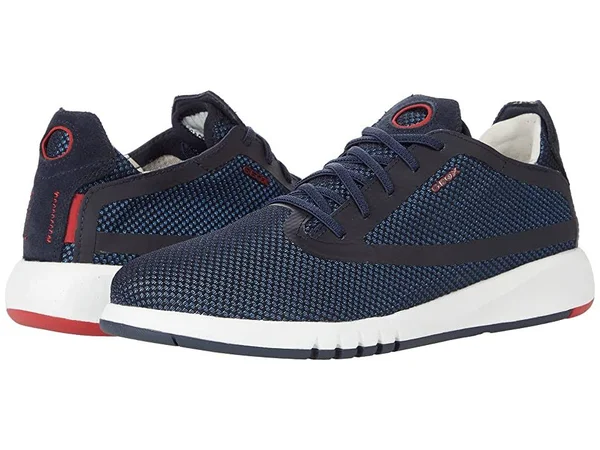Mens Blue Geox Men's Aerantis Avio/Navy Shoes - Blue