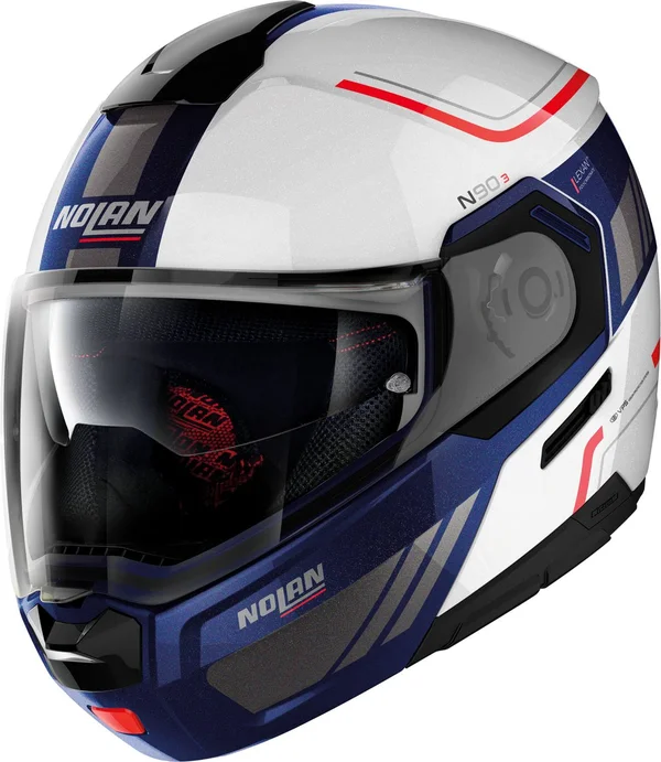 Nolan - Helmet N90-3 Voyager N-Com White, Blue - Size S