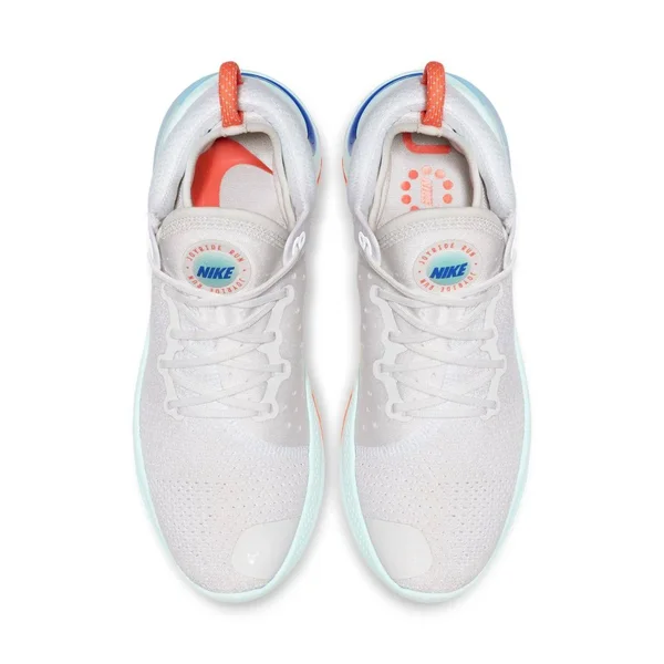 Nike Men's Joyride Run Flyknit Running Shoes AQ2730-100 - White/Platinum Tint/Bright Mango/Racer Blue - 10.5M