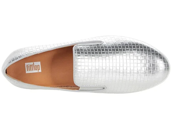 Fitflop Superskate Raffia Women's Shoes Silver : 6.5 M (B)
