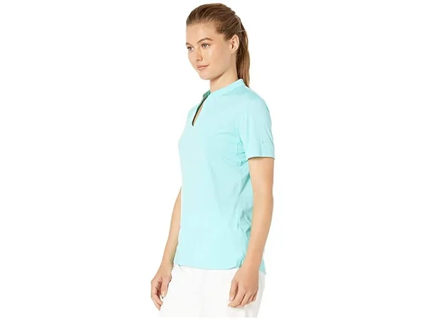 Nike Womens Dry Open Placket Polo Light Aqua - W19