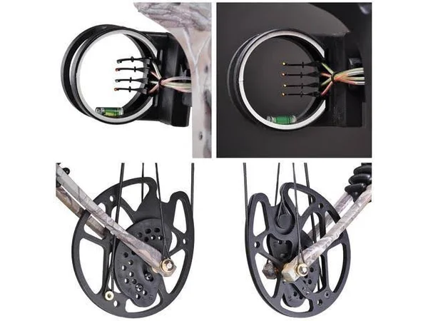 Pro Compound Right Hand Bow Kit w/ Arrow Adjustable 20 to 70lbs Archery Set Camo