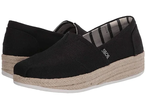 Skechers Women's Bobs Highlights 2.0 Fairy Duster Espadrille - Black