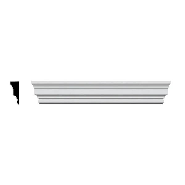 Ekena Millwork CRH07X156ST 156x22 Bottom Width x 159 3/4x22 Top Width x 7 1/8x22H x 5/8x22P Stockport Crosshead