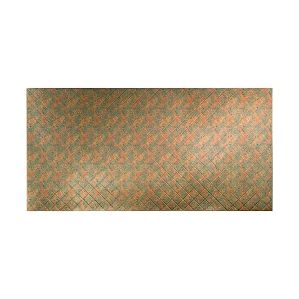 96x22W x 48x22H Fasade Quilted Wall PANEL, Copper Fantasy