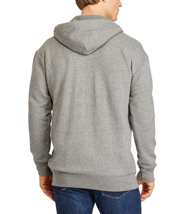 Polo Ralph Lauren Big Tall Classic Fleece Full-Zip Hoodie, Mens, 5XB, Alaskan Heather