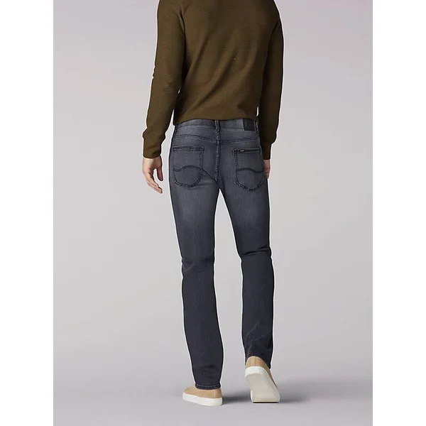 Lee Extreme Motion Slim Straight Leg Jeans Lead Grey (Size 30 x 29)