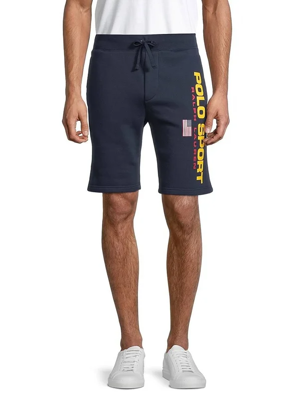Polo Ralph Lauren Men's Polo Sport Fleece Drawstring Shorts - Cruise Navy - Size Medium