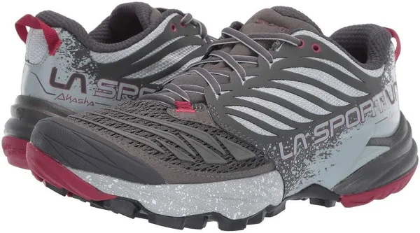La Sportiva Women's Akasha Shoe - 37.5 - Carbon, Beet