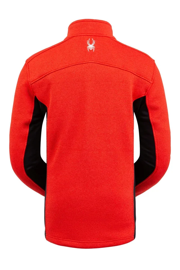 Spyder Men's Encore Half Zip Fleece Jacket - Medium - Abyss - Volcano