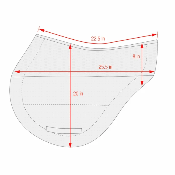 ECP Grip Tech Eventing Pad - Black
