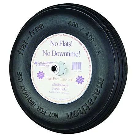 Arnold 00001 Ribbed Flatfree Wheelbarrow Wheel, Size: 4.80