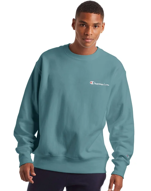 Champion Life REVERSE Weave Crew - Blue - Knitwear