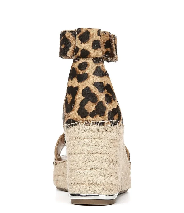 Franco Sarto Clemens Wedge Sandals - Leopard