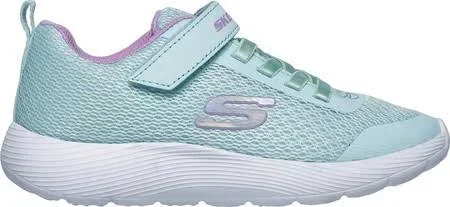 Skechers Girls& Dyna-Lite Sneaker, Aqua/Purple