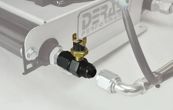 Derale in Line Fluid Thermostat 8AN 180 Degree 35021