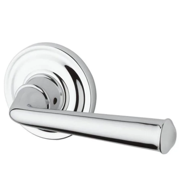 Baldwin PVFEDTRR152 Reserve Privacy Federal with Traditional Round Rose, Matte Antique Nickel Finish