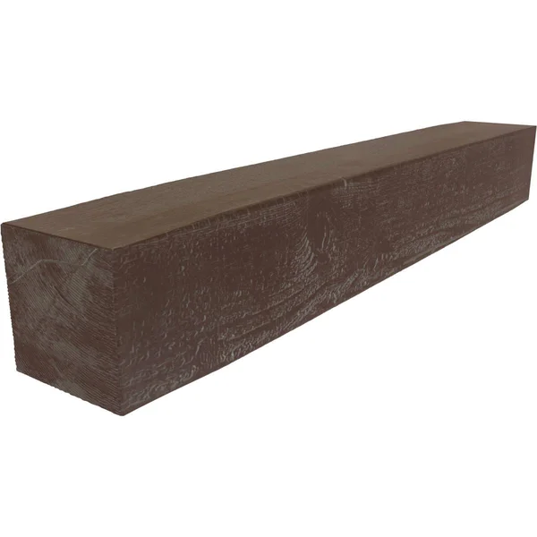 Ekena Millwork MANURS04X08X84AE 4x22H x 8x22D x 84x22W Rough Sawn Faux Wood Fireplace Mantel, Aged Pecan