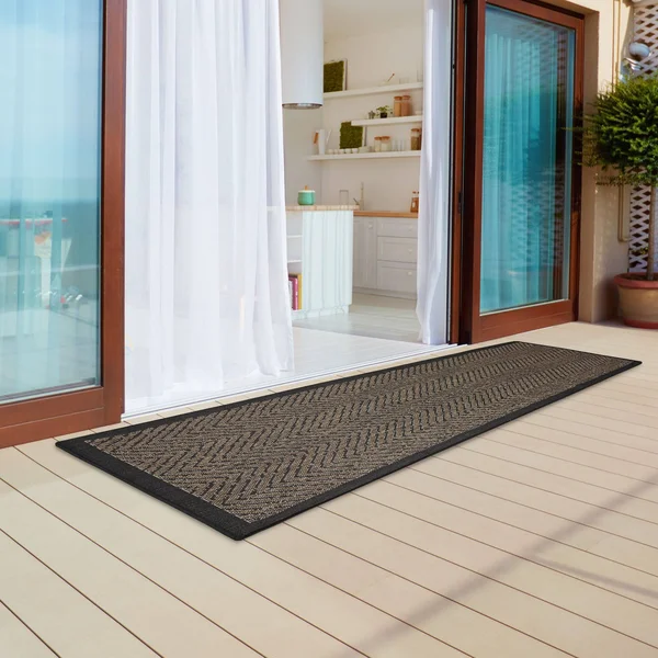 Madison Park Dover Textured Chevron Indoor/Outdoor Rug Runner