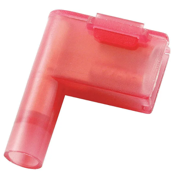 Power First 24C707 Female Flag Disconnect, red, 22-18Awg, pk50