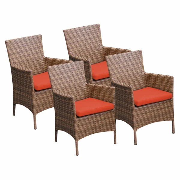 TK Classics 4 Laguna Dining Chairs with Arms
