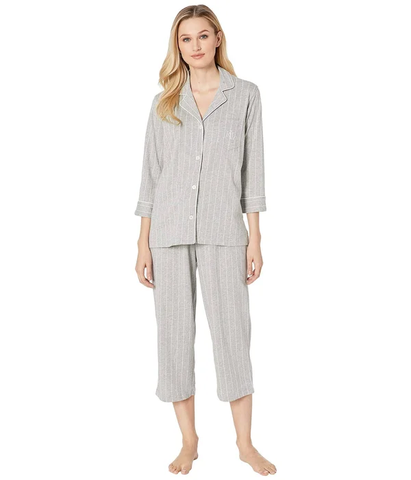 Lauren Ralph Lauren Women's Essentials Bingham Knits Capri PJ Set