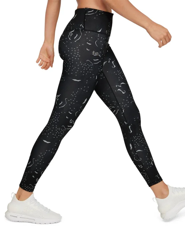 Under Armour Women's ColdGear Armour Print Leggings - XS, Black