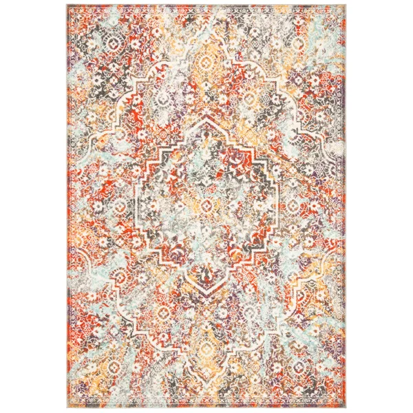 Safavieh Madison 900 MAD946G 6& x 9& Light Grey - Light Blue Rug