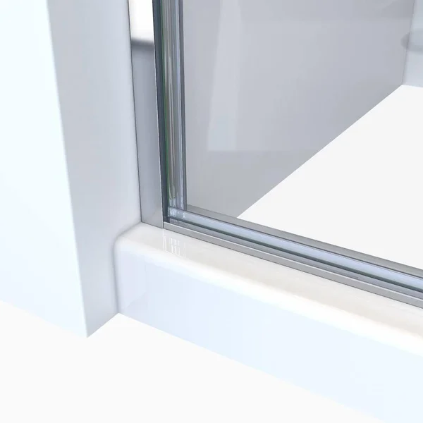 Arizona Shower Door R3369CHCL RD Swinging 33x22 x 69x22 Hinged Semi-Frameless Shower Door Finish: Polished Chrome - Glass Type: C