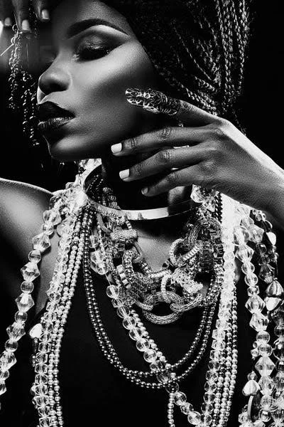 Design Fabrikken Canvas Art Prints - Glitter ( People > portraits > Female portraits art)
