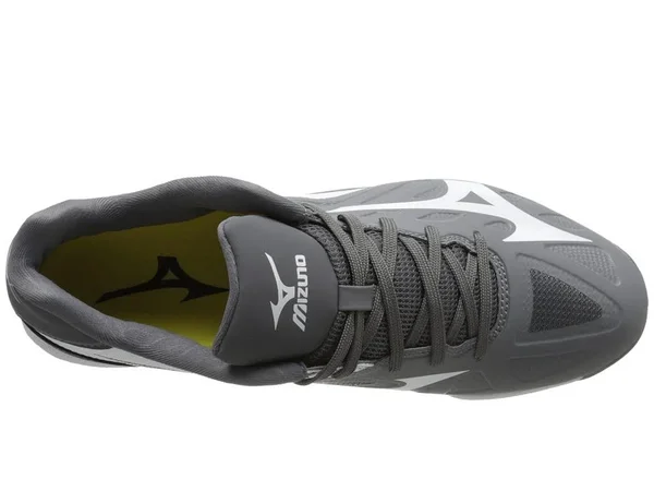 Mizuno Heist IQ Metal Baseball Cleat - Low - Grey/White 13, Men's