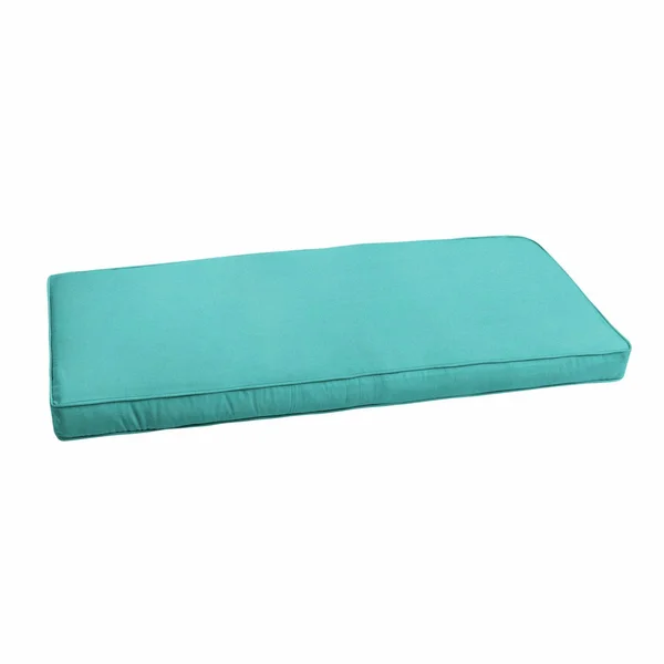Mozaic Company Sunbrella Corded Bench CUSHION, Size: 19, Blue