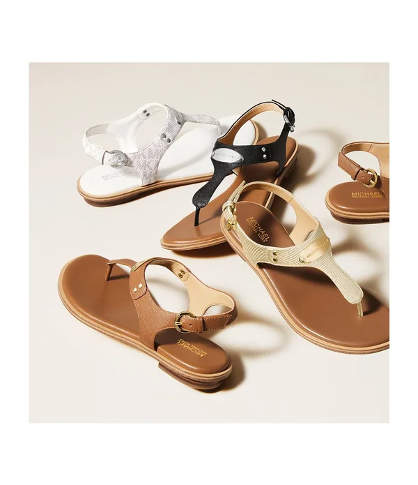 Michael Michael Kors MK Plate Thong Sandals (Women)
