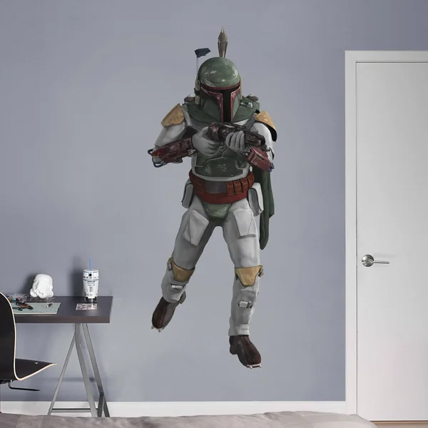 Fathead Boba Fett- X-Large Officially Licensed Star Wars Removable Wall Decal, Size XL