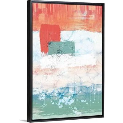 Unexpected Bloom NO. 2 by Louis Duncan-He - Print on Canvas Wrought Studio Format: Black Framed Canvas - Size: 20x22 H x 14x22 W