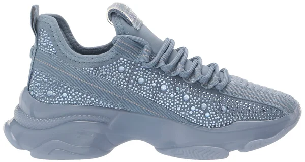 Steve Madden Maxima Monochrome Knit Sneaker, Size 6 M in Baby Blue