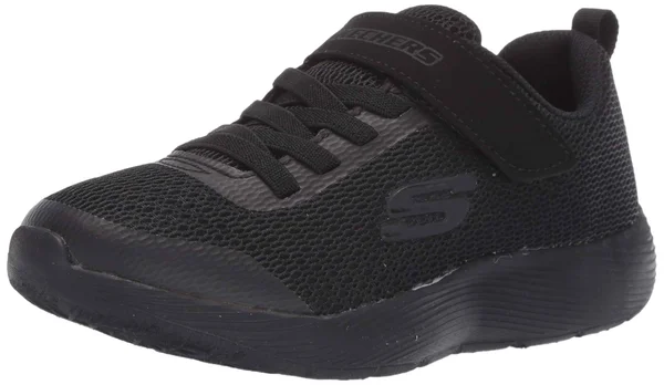 Skechers Boys Dyna-Lite Athletic Shoes Black 1 M