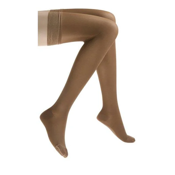 Jobst Ultrasheer 15-20 mmHg XL Honey Thigh High Silicone Lace Strip
