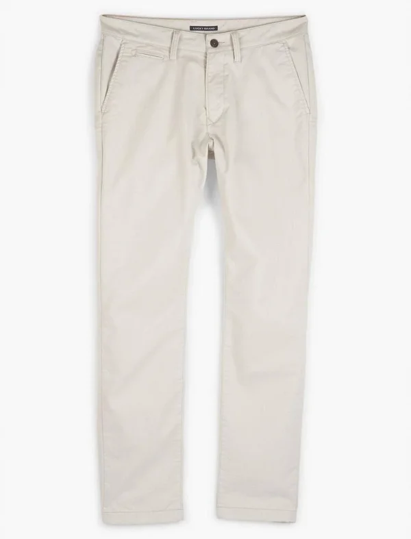 410 Coolmax Stretch Chino Pant - Lucky Brand Men's Chino Pants in Moonstruck Cream, Size 38 x 30