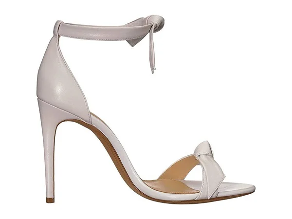 Alexandre Birman Clarita Knotted Leather Sandal, White