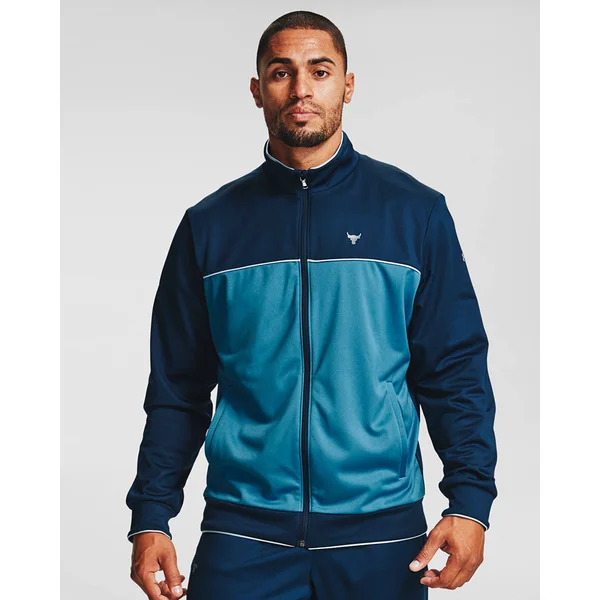 Under Armour Men's Project Rock Knit Track Jacket - Navy, SM
